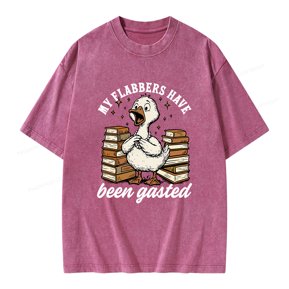 Pagewings My Flabbers Have Been Gasted Unisex Washed T-shirt