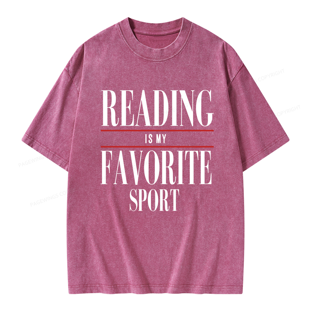 Pagewings Vintage Reading Sweatshirt, Booklover gift  Unisex Washed T-shirt