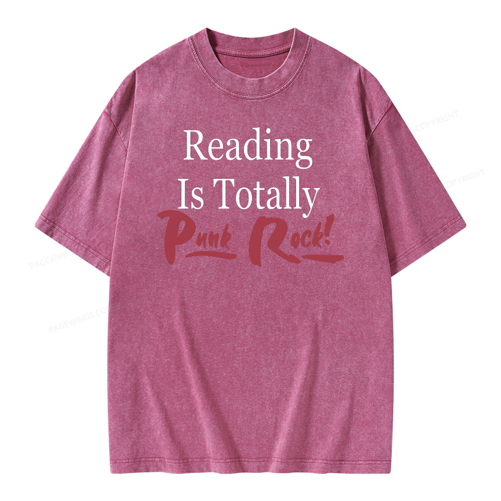 [Copy]Pagewings Reading Is TOTALLY Shirt Unisex Washed T-shirt