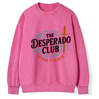Pagewings The Desperado Club Unisex Washed Sweatshirt