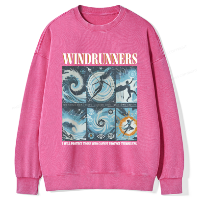Pagewings Windrunners Unisex Washed Sweatshirt