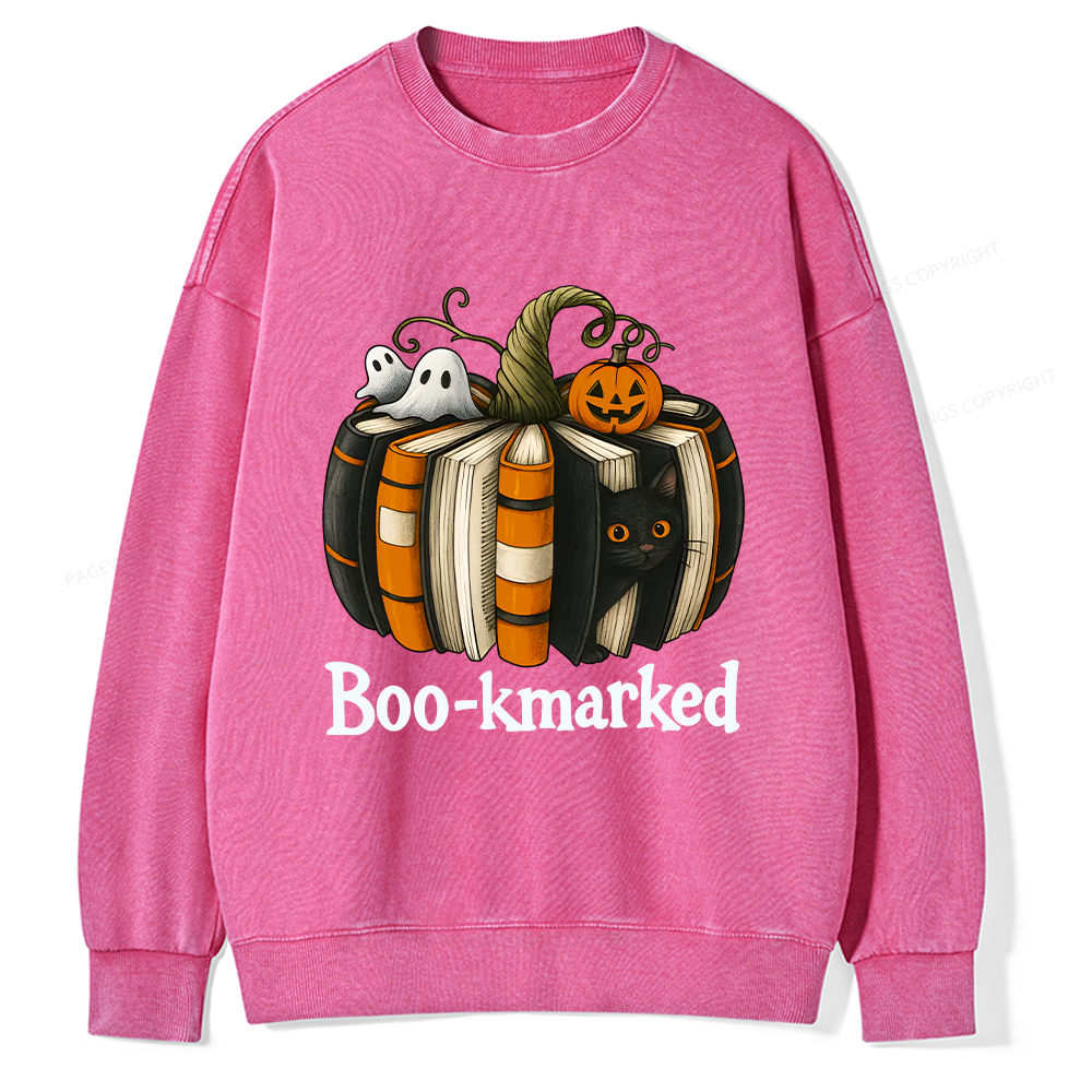 Pagewings Bookmarked Unisex Washed Sweatshirt