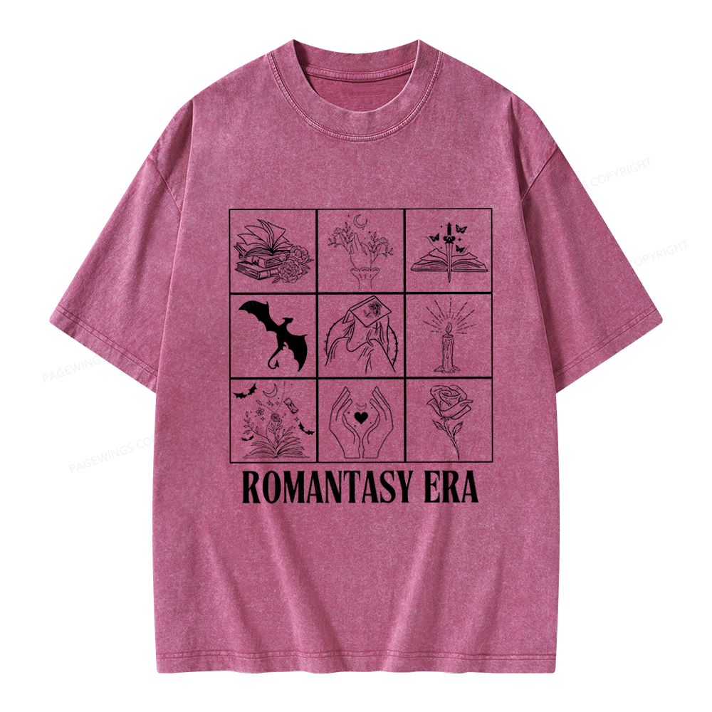 Pagewings Romantasy Era Book Shirt Comfort Colors t-shirt Unisex Washed T-shirt