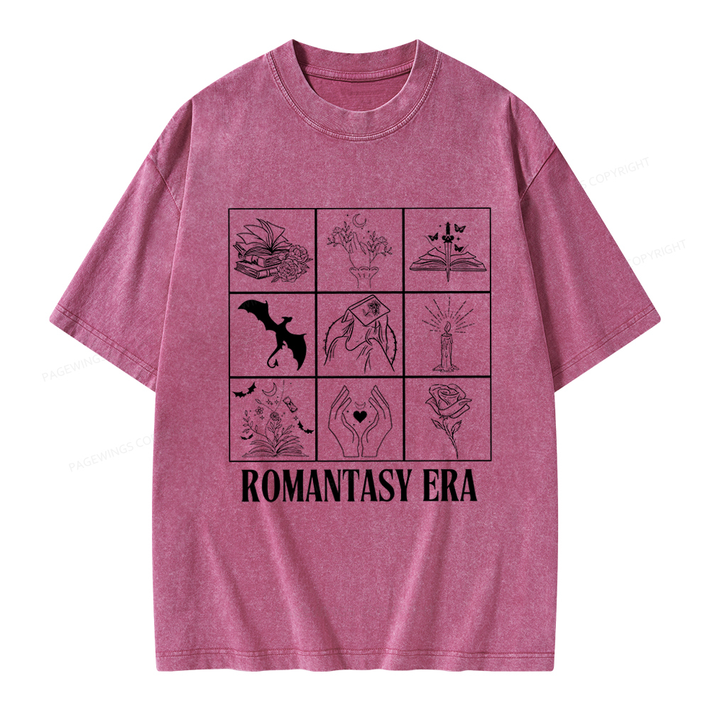 Pagewings Romantasy Era Book Shirt Comfort Colors t-shirt Unisex Washed T-shirt