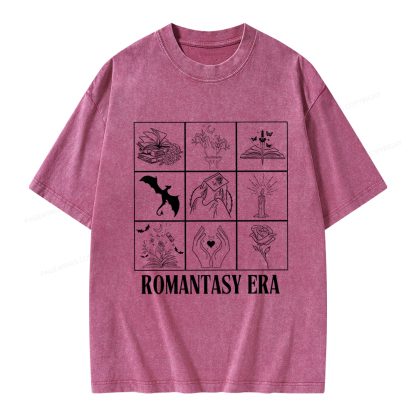 Pagewings Romantasy Era Book Shirt Comfort Colors t-shirt Unisex Washed T-shirt