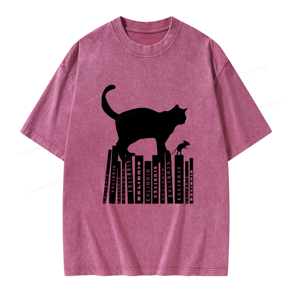 Pagewings Bookplate Creative T-shirt Unisex Washed T-shirt