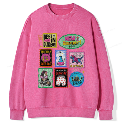 Pagewings New Achievement Unisex Washed Sweatshirt