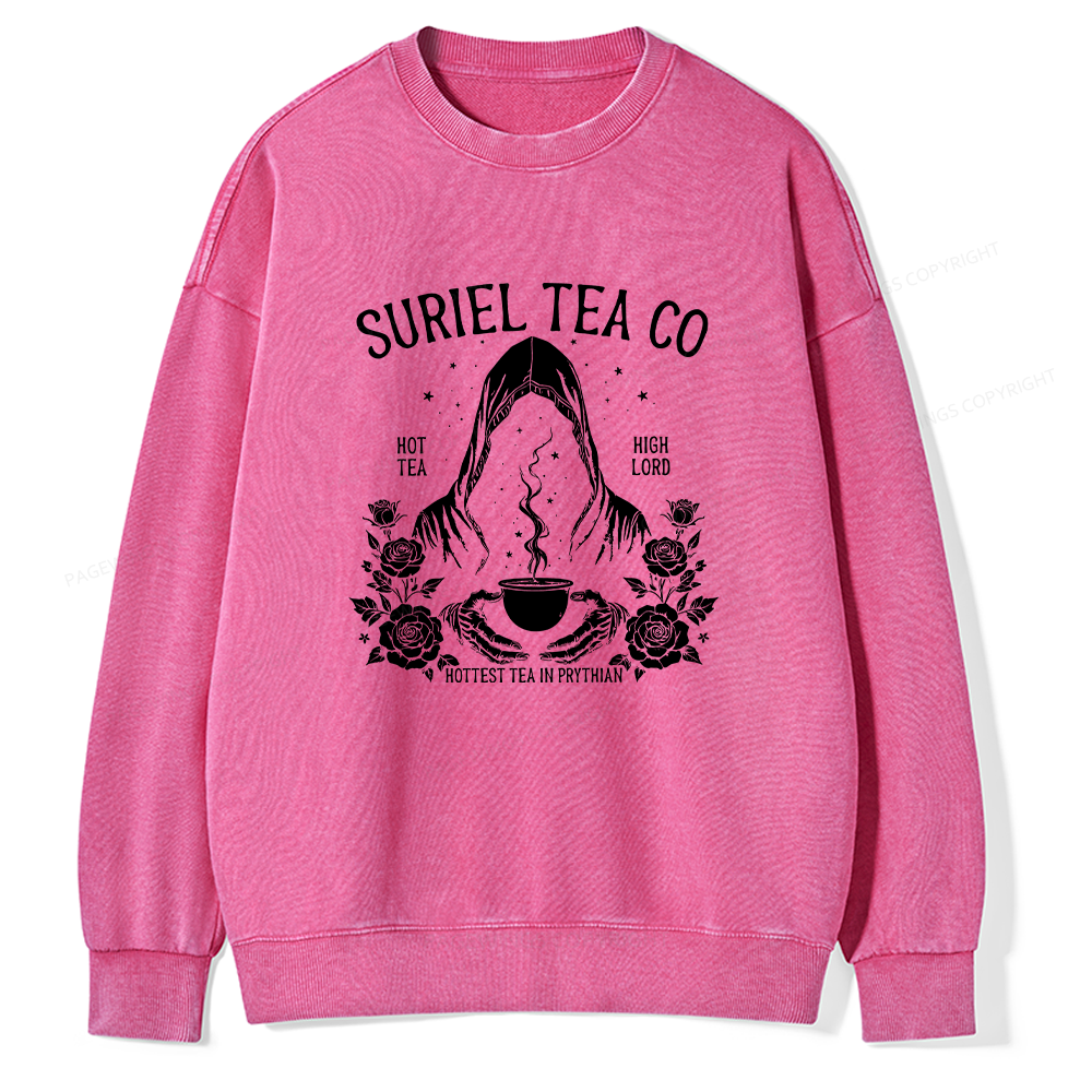 Pagewings Suriel Tea Co Unisex Washed Sweatshirt