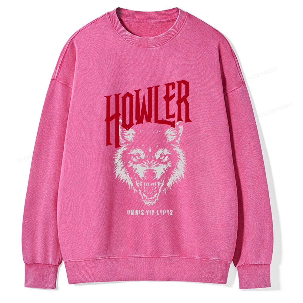 Pagewings Howler Unisex Washed Sweatshirt