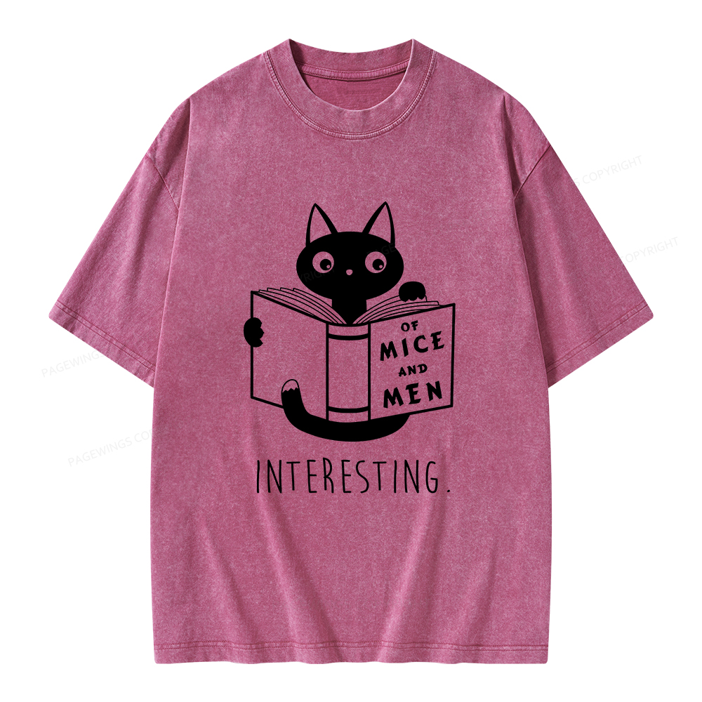 Pagewings Of Mice Unisex Washed T-shirt