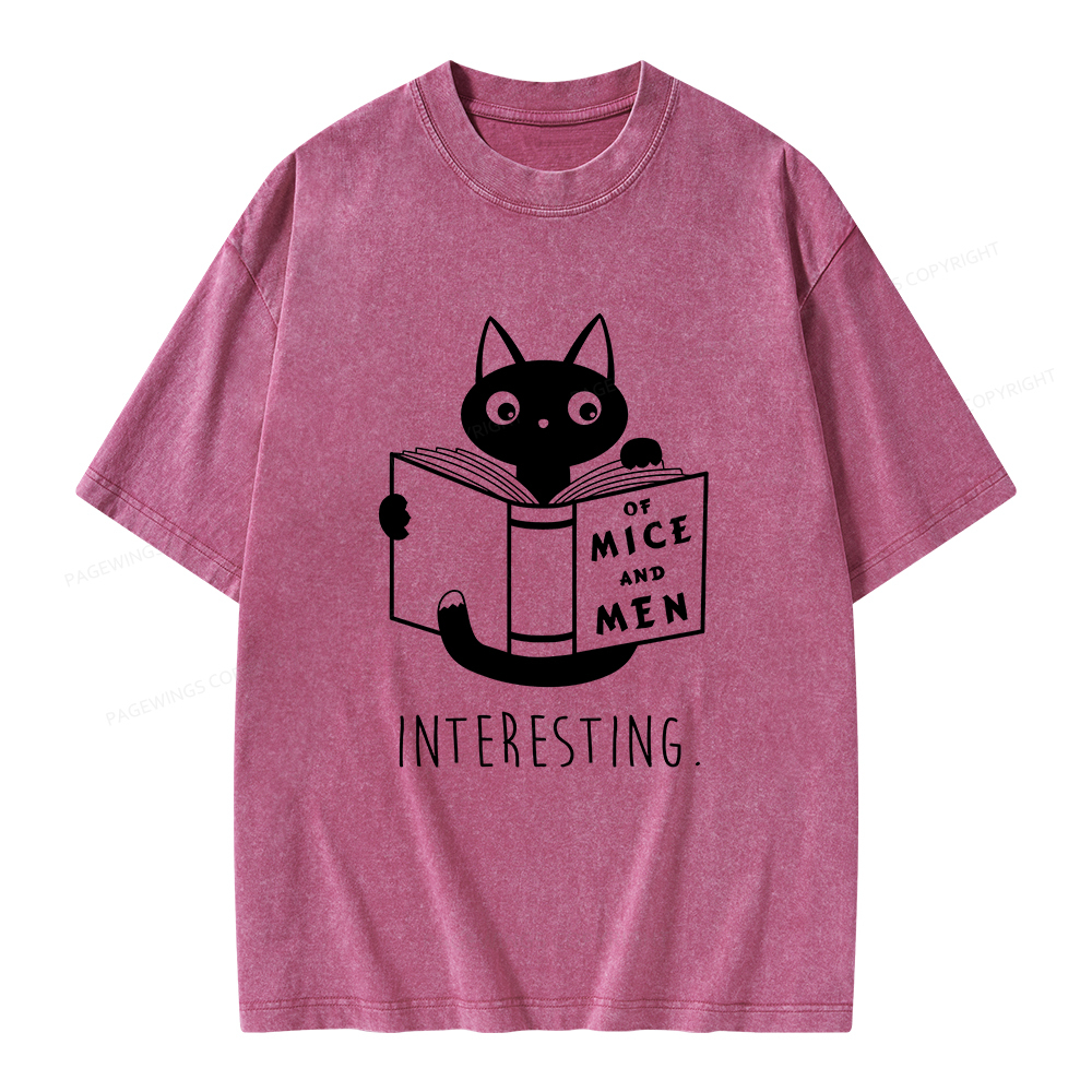 Pagewings Of Mice Unisex Washed T-shirt