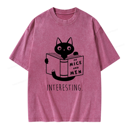 Pagewings Of Mice Unisex Washed T-shirt