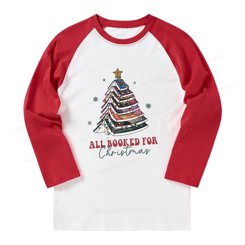 Pagewings Throne of Glass Christmas  Long Sleeve Raglan T-shirt