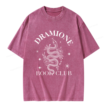 Pagewings Dramione Book Club Unisex Washed T-shirt