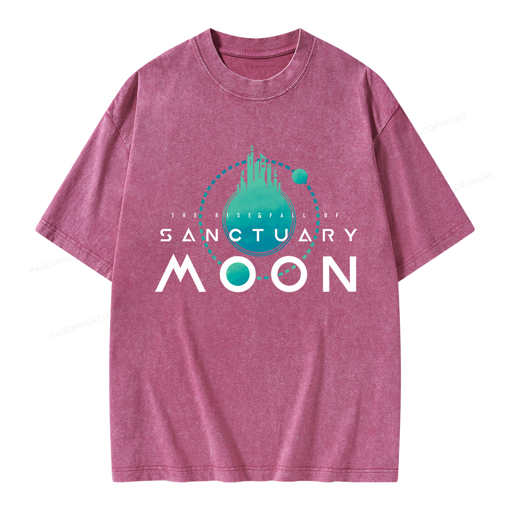 Pagewings Sanctuary Moon Unisex Washed T-shirt