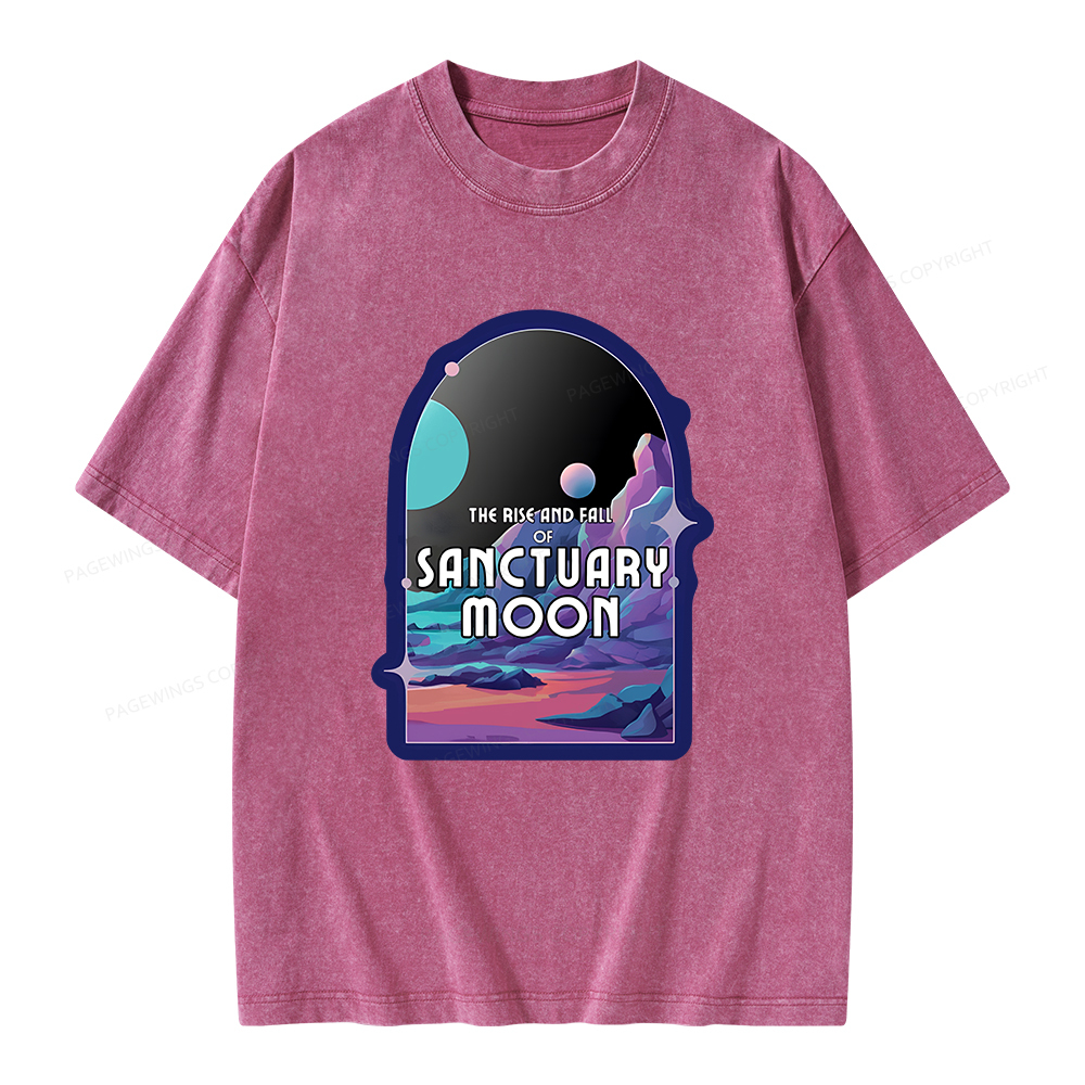 Pagewings Sanctuary Moon Unisex Washed T-shirt