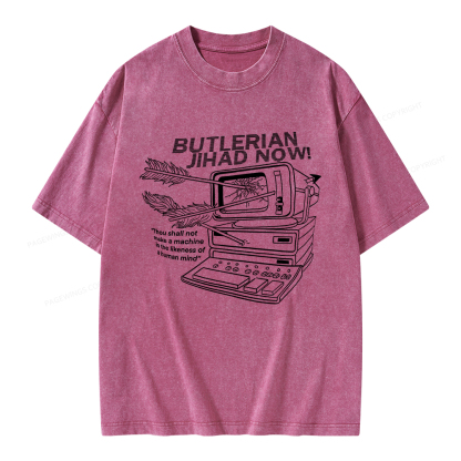 Pagewings Butlerian Jihad Now Unisex Washed T-shirt