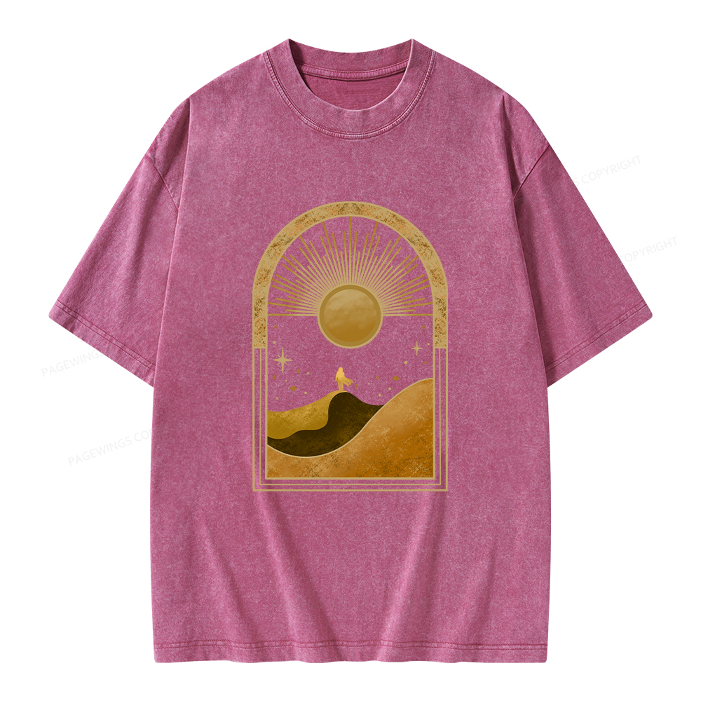 Pagewings Sci-Fi Lover Unisex Washed T-shirt