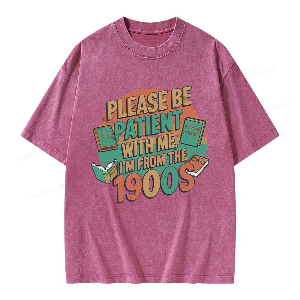 Pagewings Please Be Patient With Me Unisex Washed T-shirt