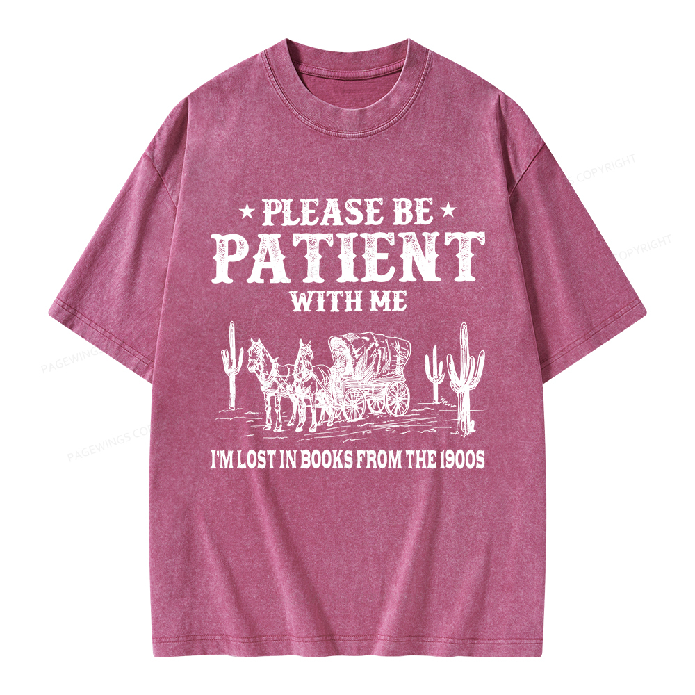 Pagewings I’m Lost In Books From The 1900s Unisex Washed T-shirt