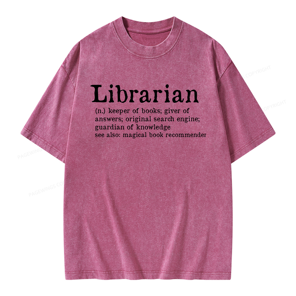 Pagewings Librarian Unisex Washed T-shirt