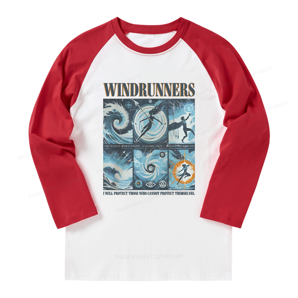 Pagewings Windrunners Long Sleeve Raglan T-shirt