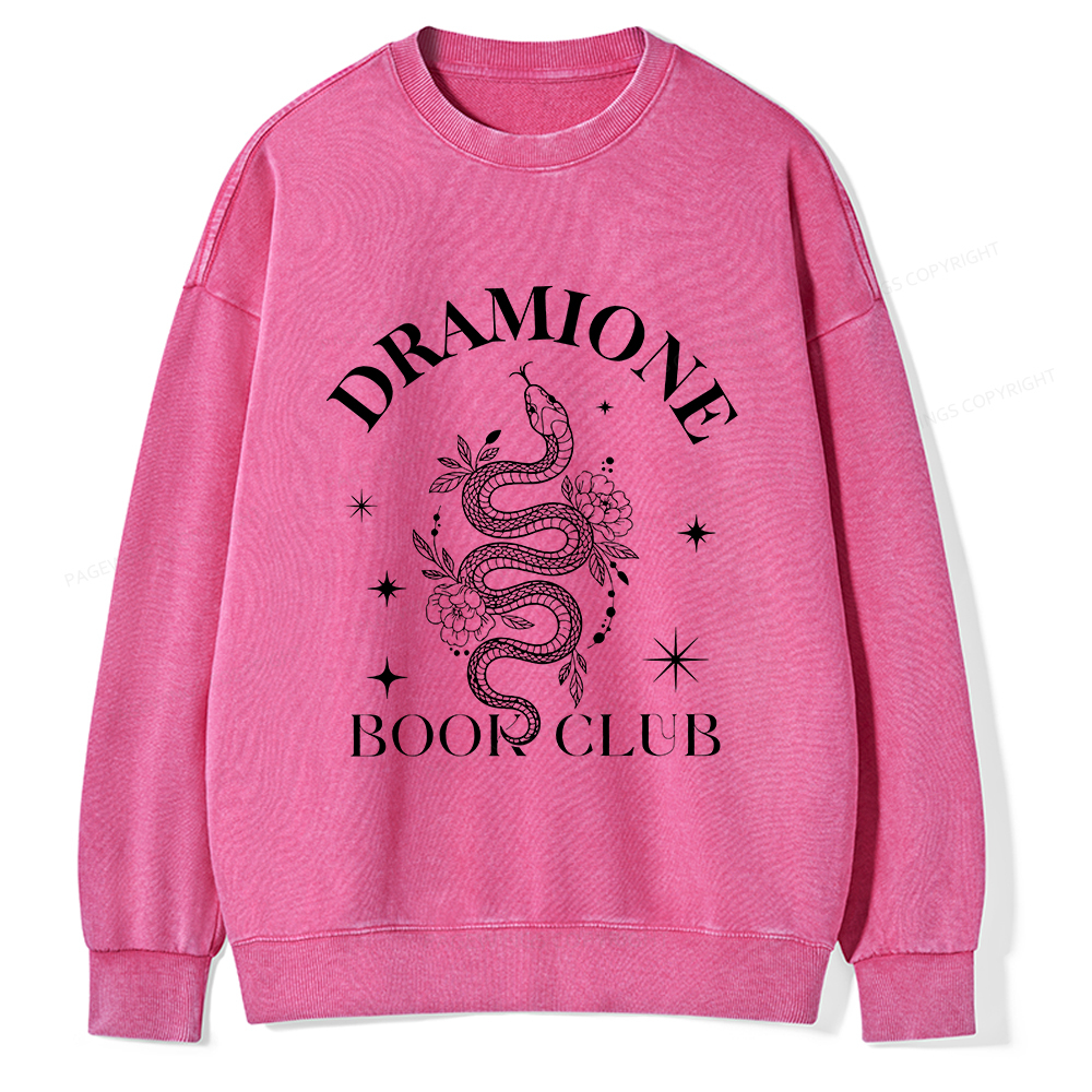 Pagewings Dramione Book Club Unisex Washed Sweatshirt