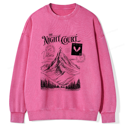 Pagewings  The Night Court Unisex Washed Sweatshirt