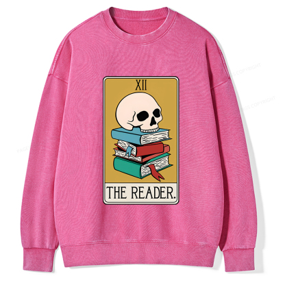 Pagewings Funny Tarot Shirt Tarot Card Funny Shirt Unisex Washed Sweatshirt