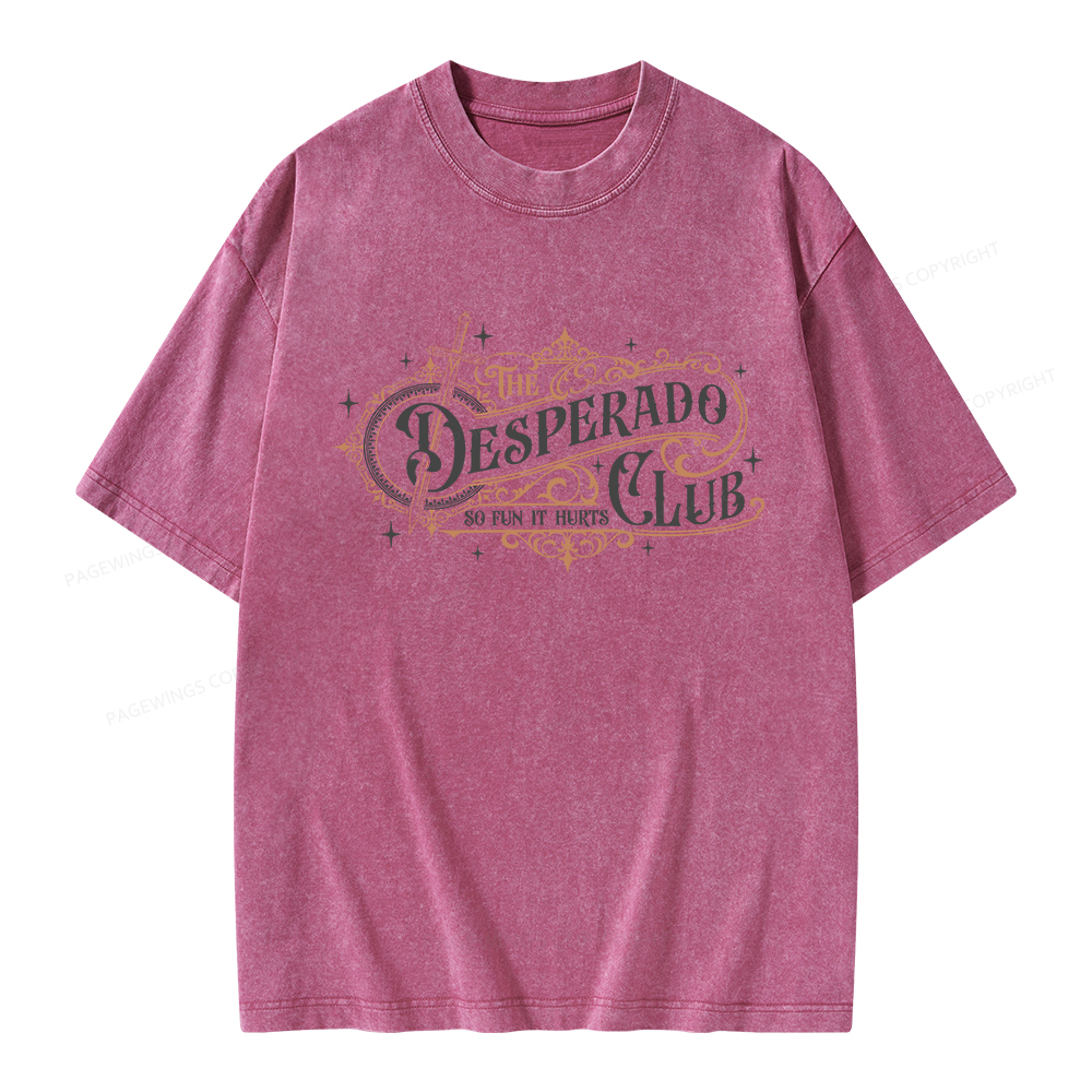 Pagewings The Desperado Club Unisex Washed T-shirt