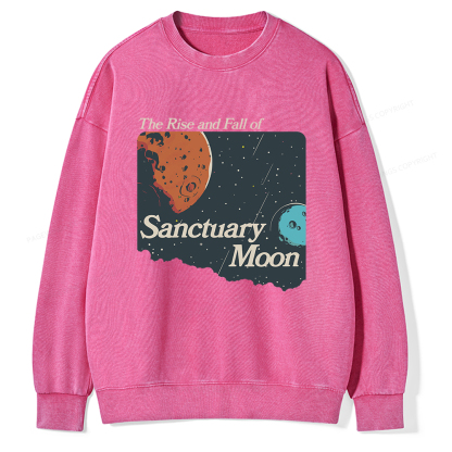 Pagewings Sanctuary Moon Unisex Washed Sweatshirt