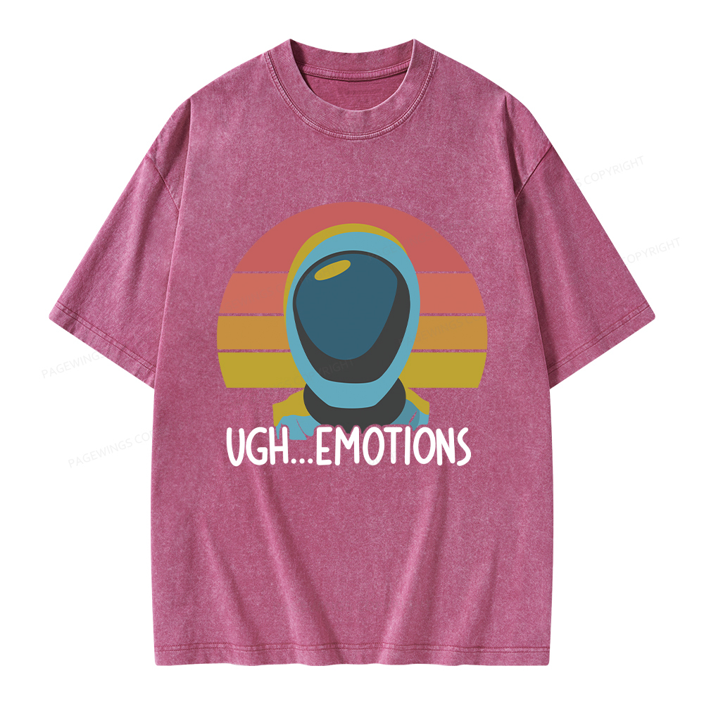 Pagewings Ugh...Emotions Unisex Washed T-shirt