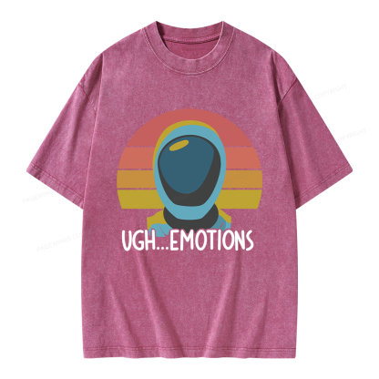 Pagewings Ugh...Emotions Unisex Washed T-shirt