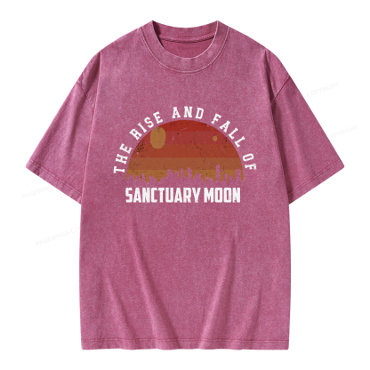 Pagewings Sanctuary Moon Vintage Unisex Washed T-shirt