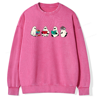 Pagewings Acotar Ghost Unisex Washed Sweatshirt