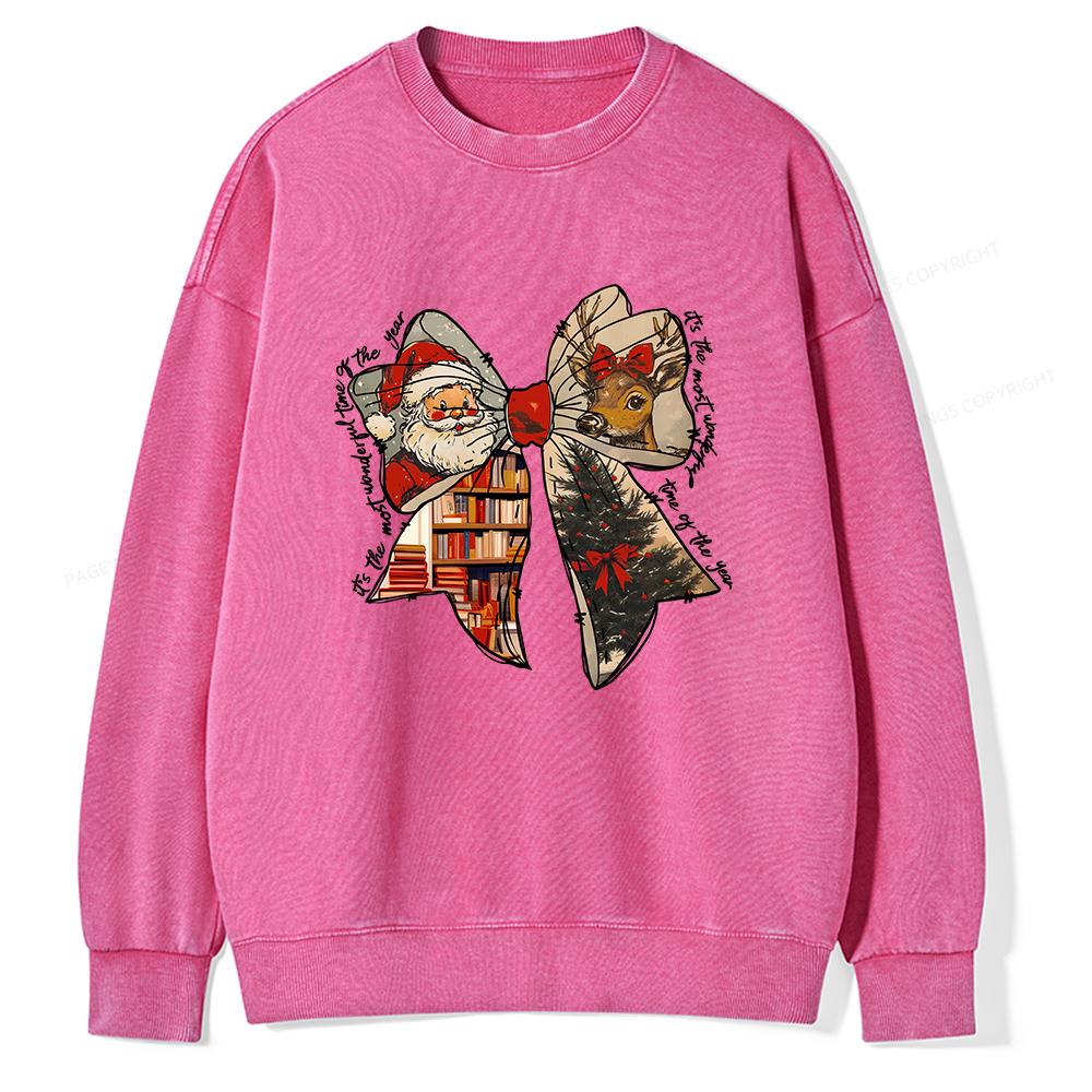 Pagewings It's The Most Wonderful Time Of The Year Unisex Washed Sweatshirt