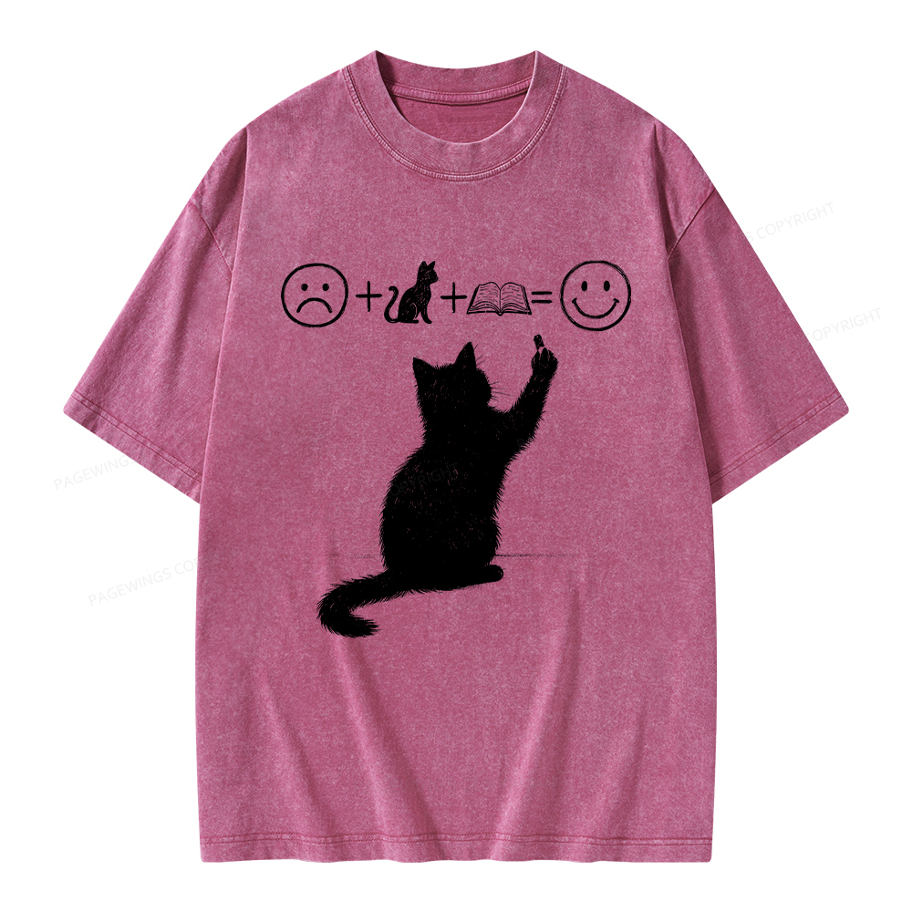 Pagewings A Good Life Is Made Up of Books Unisex Washed T-shirt