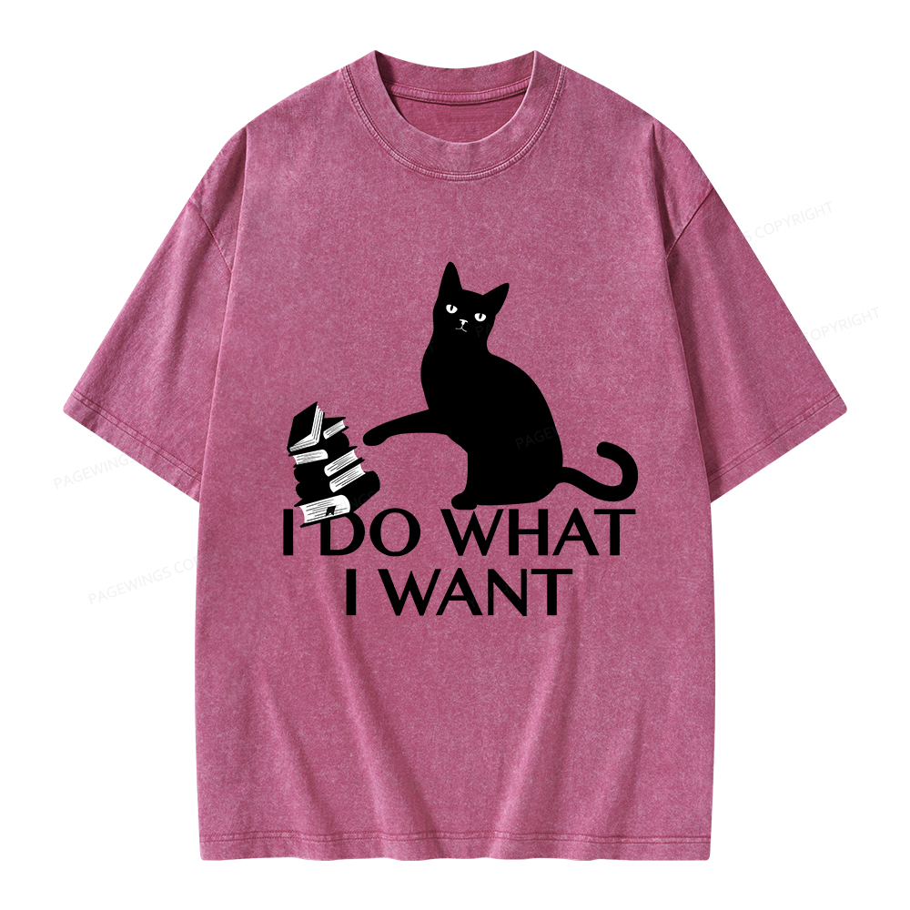 Pagewings I Do What I Want Unisex Washed T-shirt
