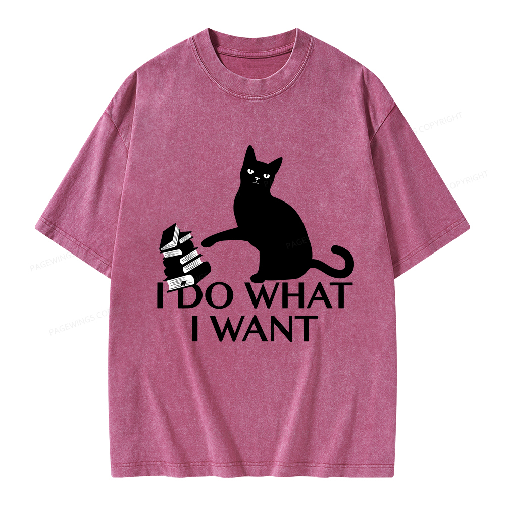 Pagewings I Do What I Want Unisex Washed T-shirt