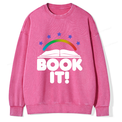 Pagewings Book It Unisex Washed Sweatshirt