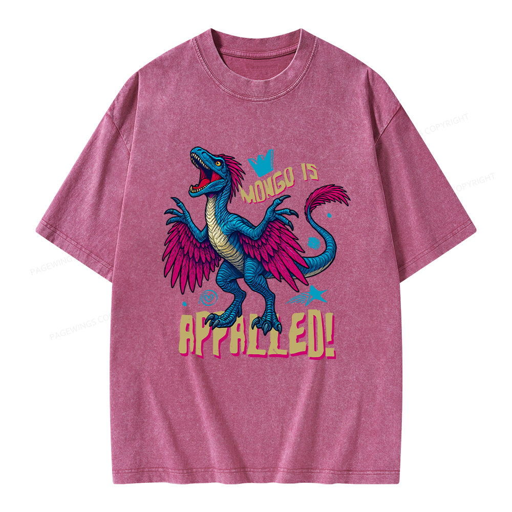 Pagewings Mongo is Appalled Unisex Washed T-shirt