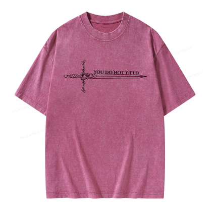 Pagewings You Do Not Yield Unisex Washed T-shirt