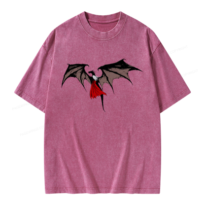 Pagewings Manon Blackbeak Unisex Washed T-shirt