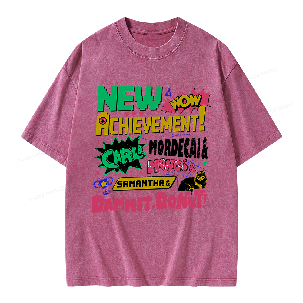 Pagewings New Achievement Unisex Washed T-shirt