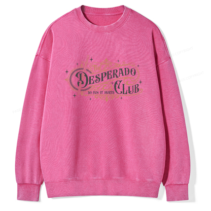 Pagewings The Desperado Club Unisex Washed Sweatshirt