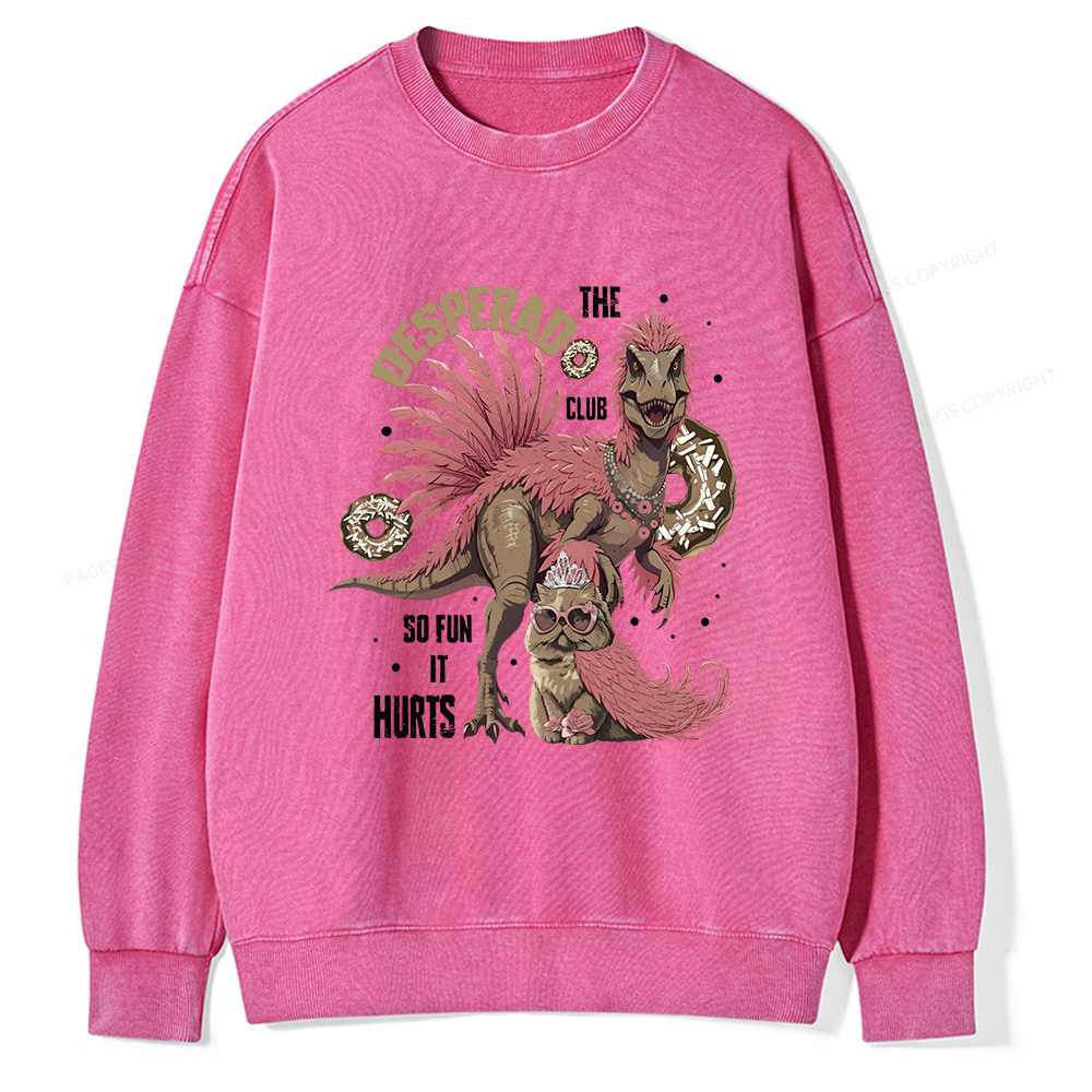 Pagewings Desperado Club Vintage Unisex Washed Sweatshirt