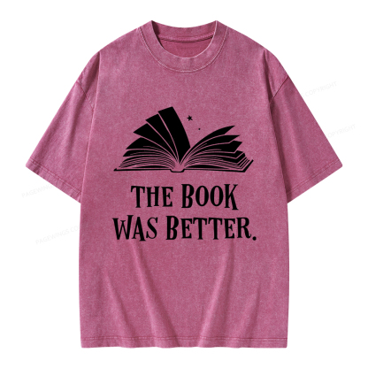 Pagewings The Book Was Better Unisex Washed T-shirt