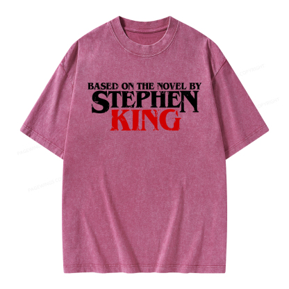 Pagewings Based on the novel by Stephen King Unisex Washed T-shirt