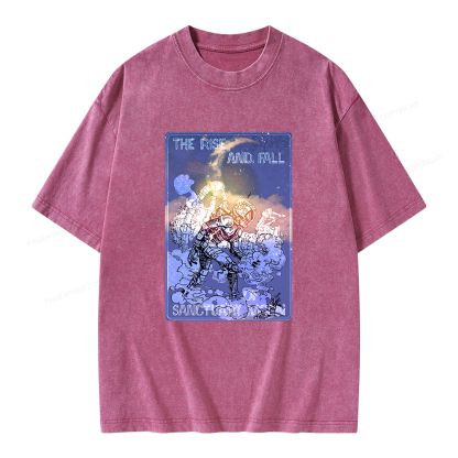 Pagewings The Rise And Fall of Sanctuary Moon Unisex Washed T-shirt