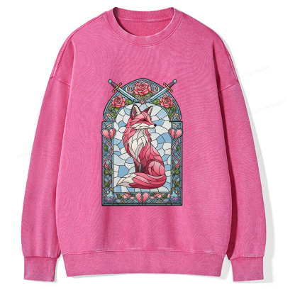 Pagewings Evangeline Fox Unisex Washed Sweatshirt